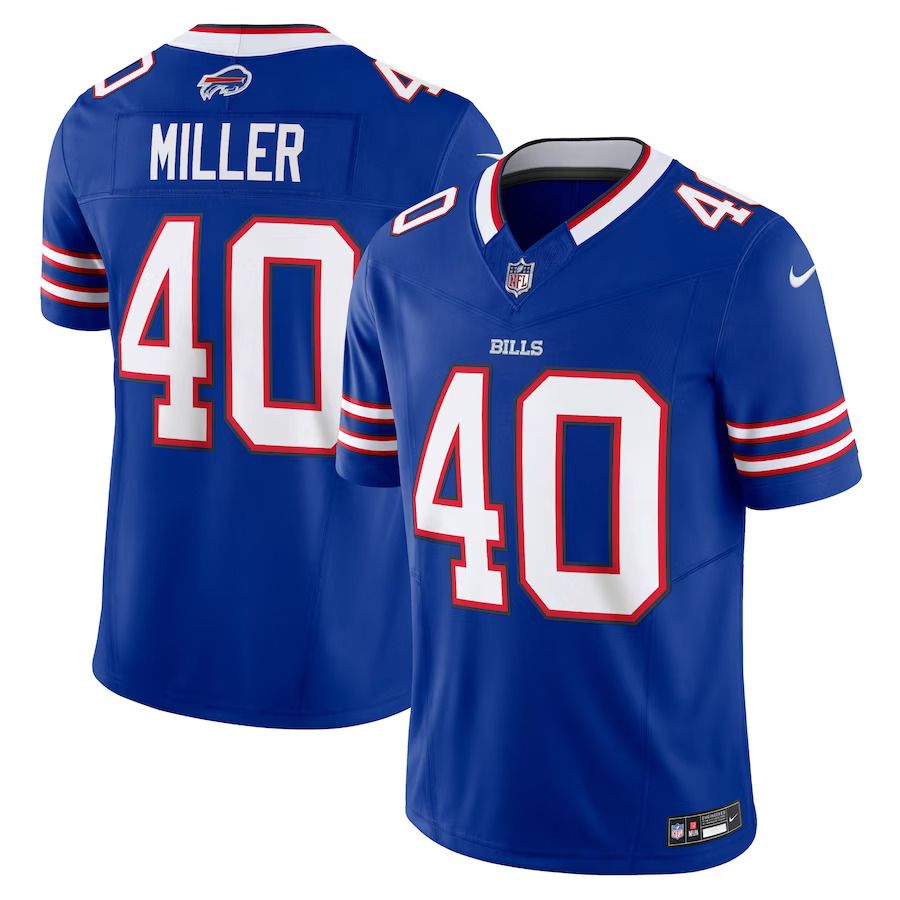 Men Buffalo Bills #40 Von Miller Nike Royal Vapor F.U.S.E. Limited NFL Jersey